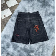 ☀ด้าน☀Jnco กางเกง Y2k Jncos ทรงแบ็กกี้ Jinco สำหรับผู้ชายเสื้อผ้าคาร์โก้ยีนส์กางเกงยีนส์2024สไตล์ญี่