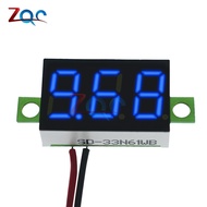 0.36นิ้ว DC 4.7-32V 2สายเลขจำนวนน้อยจอแสดงผลโวลต์มิเตอร์มินิแผงดิจิตอล LED Volt มิเตอร์วัดกระแสไฟเคร