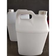 [New] Bottle/Tong 10 Liter HDPE Transparent Nature Jerry Can Plastic Full Set