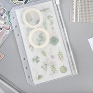 Ziplock Binder A6 Color PVC Transparent Loose Leaf Doff Zip Lock 1 Pc