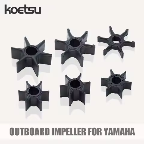 KOETSU Water Pump Impeller - For Yamaha Outboard Boat Engine Parts Kit Two-Stroke 2 3 4 8 15 30 HP P