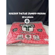 MERAH TicTas Jumbo Red Plastic Bag / HD Tictas Red Plain Plastic Bag 39 x 65 / Jumbo Thick Plastic B