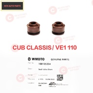 VALVE SET (INTAKE & EXHAUST) & VALVE SEAL - WMOTO - CUB CLASSIS / VE1 110 (ORIGINAL PARTS)