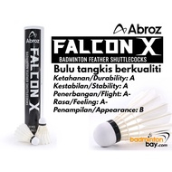 Abroz Falcon X Badminton Shuttlecock Medium & Fast Speed 76 & 77 & 78 Feather Shuttle Best Price Bra