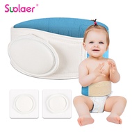 Suolaer Umbilical Hernia Belt Baby Belly Button Hernia Belt with Hernia Packs Adjustable Newborn Bel