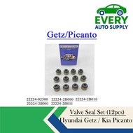 VALVE SEAL (12 pcs) HYUNDAI GETZ / KIA PICANTO 22224-2B000/22224-02500/22224-2B001/22224-2B011
