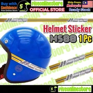 Sticker Helmet MS88 WS88 Helmet MS88 WS88 Sticker Topi Keledar (Original Size Fit Fit) Sticker Helme