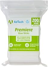 AdTech Premiere 200 Pack 4 inch Mini Size Glue Sticks, 200 ct, White Piece