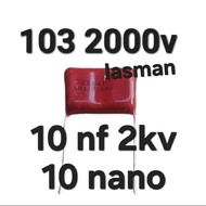 ( 103 2000V ) Brown Mist 10 Nano Nf Cbb81 103J2000V 103J2Kv 103K 2000V 2,000V 2Kv 2000 2,000 V Kv 1.