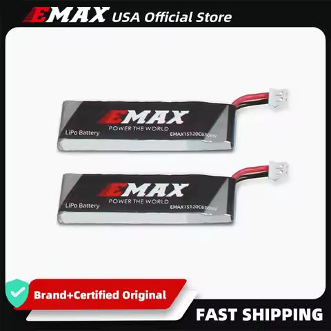 EMAX USA Official 1S 650mAh LiPo Battery 3.8v HV Charger PH2.0 Connector For Tinyhawk Series FPV Rac