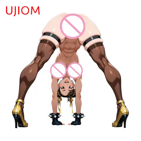 UJIOM NSFW Chun Li Waifu Jack O Pose Wall Sticker Funny Personality Seductive Room Decal Suitable Fo