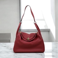 「JL精品代購」9新 Hermes 愛馬仕 Lindy 30 紅