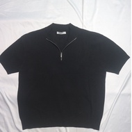 EIGHT SECONDS Pullover Half Zipper Mock Neck Shirt Shirt Black Black 8Seconds Short Sleeve Knitwear 