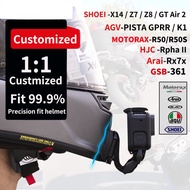 Motorcycle Helmet Mount for SHOEI AGV ARAI HJC Helmet for GoPro Insta360 DJI Camera Accessories