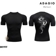 DRYFIT MEN'S SPORTS COMPRESSION T-SHIRT / MEN'S SPORTS T-SHIRT / COMPRESSION T-SHIRT / DRYFIT DRAGON