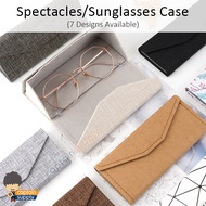 Foldable Spectacles Glasses Protection Case Sunglasses Shades Eyewear Triangular Unisex Minimalist U