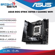 MOTHERBOARD ASUS ROG STRIX X670E-I GAMING WIFI / AM5 / ITX / DDR5 x 2 / M.2 x 2 / PCIEx16 x 1 / RGB 