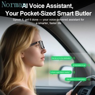 NORMAN AI Translator Smart Glasses, Hands-Free with Bluetooth Music Streaming Bluetooth Glasses, Wir