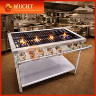 【WUCHT】5 Burner Stove Open Burner Western Kitchen Stove Chinese Asian Kitchen Stove Gas Stove 5头炉 Ga