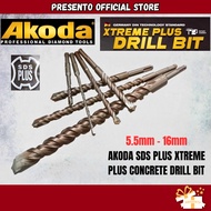 AKODA SDS Plus Xtreme Plus Concrete Drill Bit 5.5mm - 16mm Mata Korek Dinding Mata Tebuk Konkrit