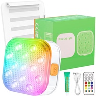 🔥MY Hot selling🔥Produk Baharu IP68 Snap-on Kolam Renang Cahaya Menyelam Tab Mandi Lampu LED Tab Mand