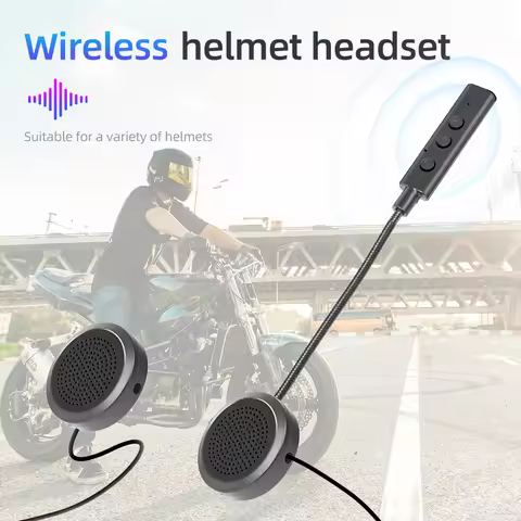 Bluetooth Motorcycle Helmet Headset Wireless Handsfree Moto Headset Music Earphone Hands free Call W