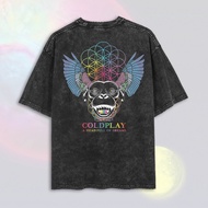 Washed Coldplay Oversize T-Shirt | Washed T-Shirt | Coldplay Band T-Shirt | Coldplay T-Shirt | Coldp