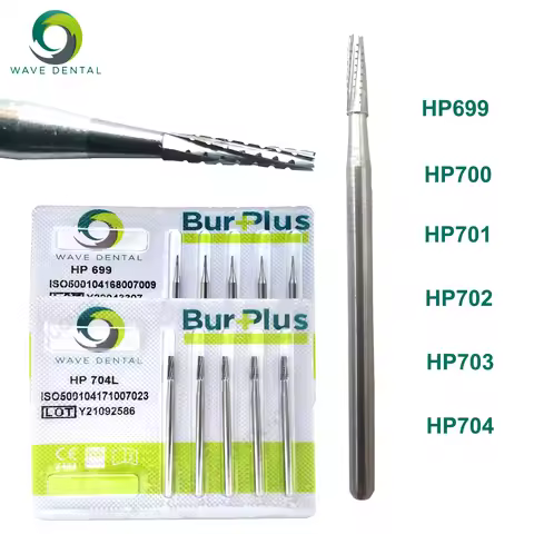 WAVE Dental Tungsten Carbide Burs Low Speed Bur Dentistry Drills HP699 HP700 HP701 HP702 HP703 HP704
