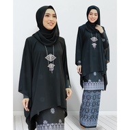 [Baju Kurung Moden] KURUNG QUEEN + CAPE (HITAM)