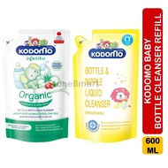 Kodomo Baby Bottle &amp; Nipple Cleanser Organic / Natural Ingredients Gentle Cleaning Anti-Bacterial Refill, 600ml
