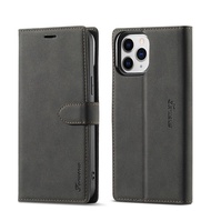 [Woo Fashion Case] สำหรับ Iphone 12 Pro,เคสฝาพับวินเทจ Iphone12กระเป๋าเงินแบบแม่เหล็กทำจากหนังเคสขนาดเล็ก