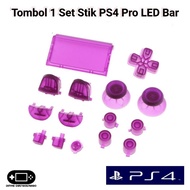 TOMBOL Button 1set Stick PS4 Pro LED Bar Light Controller PS Playstation 4 New Model