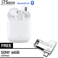 Phong cách và di động Tai nghe bluetooth không dây I7S-I7S Tws True Smart kèm hộp sạc thông minh tặn
