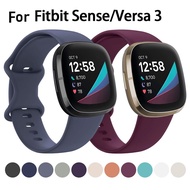Fitbit Versa 3 Strap Soft Silicone watchband for Versa 3 , Fitbit Sense Replacement Sports Wristband