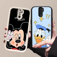 HK-15 Disney Shockproof Casing for Black and White Silicone OPPO Reno 8T F11 2F A9 2Z A5 2020 Pro 5G