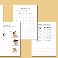 Pentel Brush Pen 西洋書法 小寫練習 Lowercase