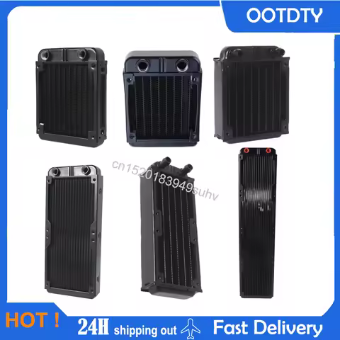 60/80/90/120mm Computer Water Cooling Radiator G1/4 Female Thread Heat Dissipation for Computer PC C