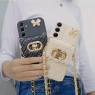 SDT - 3 | Softcase Macaroon Samsung A54 | Wallet Case | Flexible Case | Case TALI |Sling Case | Sams