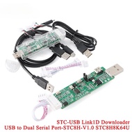 USB to Dual Serial Ports-STC8H-V1.0 Module Core STC8H8K64U STC-USB Link1D Emulator Offline Downloade