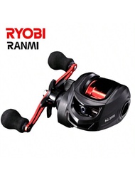 Ryobi Ranmi 1入組金屬線軸釣魚捲線器,男女適用設計,適合淡水/鹹水釣魚,最大拉力8公斤
