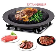Grill PAN BBQ Round GRILL Non-Stick SMOKELESS GRILL ROASTER