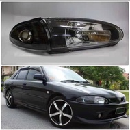 proton wira satria putra head lamp black crystal lampu depan besar kaca glass