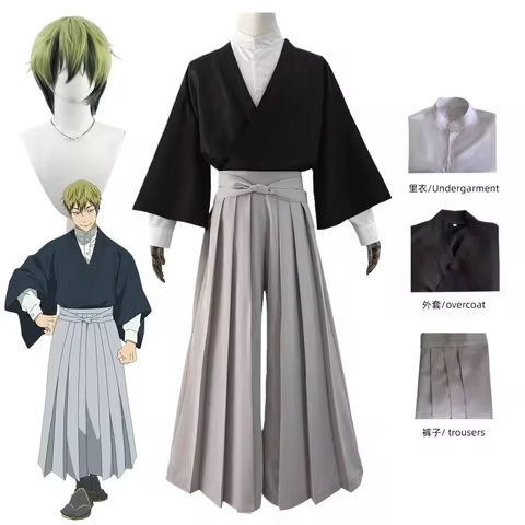 Naoya Zenin Cosplay Costume Wig Anime Zenin Naoya Kimono Christmas Halloween Party Clothing