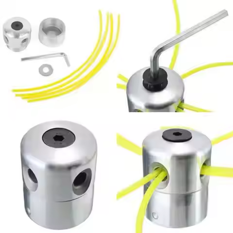 Aluminum Trimmer Head for Brush Cutter Grass Trimmer Trimmer Head Replacement Tool Part