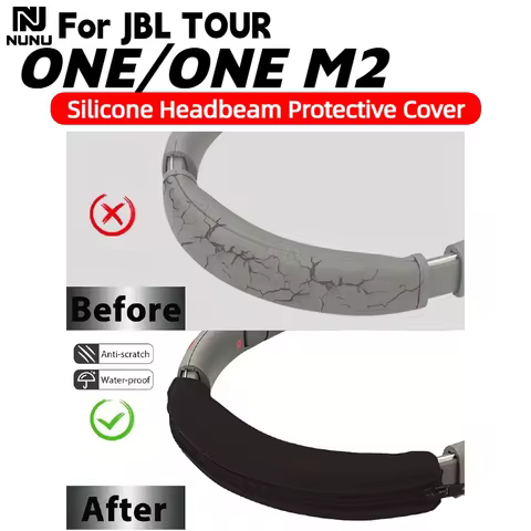 Replacement Soft Memory Foam Ear Pads /Silicone zipper head beam protective cover For JBL TOUR ONE/ 