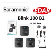 READY STOCK NEW Saramonic Blink 100 Ultracompact 2.4GHz Dual-Channel Wireless Microphone Blink 100 B