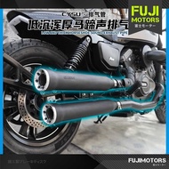 QJMOTOR SRV600v Modified Exhaust Pipe King Cobra Exhaust Pipe SRV600 Left RIght Exhaust SRV 600 V