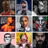 Fridge Magnet Michael Jordan, Eminem, Post Malone, Tupac, L. Hamilton, Joker, Zayn Malik, 6ix9ine, A