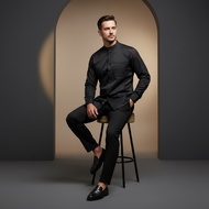 ERESTE ASCETIC Men's Long-Sleeved Premium Casual Formal Eidkoko