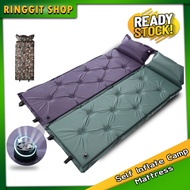 Ringgit Shop  Self Inflate Camp Mattress Weatherproof Heatproof Outdoor Bed with Pillow Katil Angin